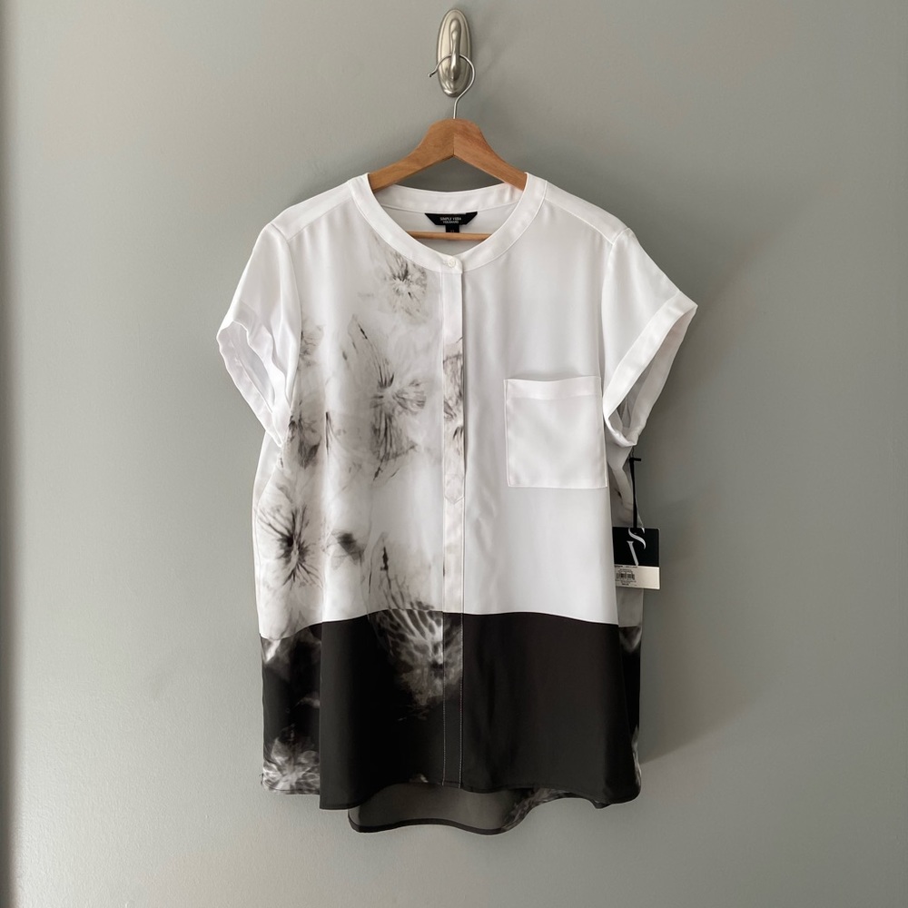 Simply Vera Vera Wang Pleated Popover Top Size XL